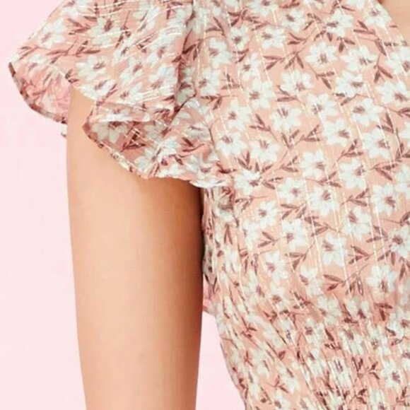 Rebecca Taylor Lucia Floral Ruffle Dress NWOT - Picture 7 of 14